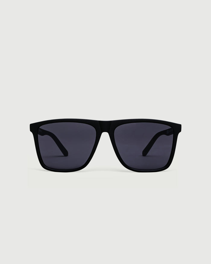 Ink::Griffin Sunglasses square black recycled polyester front