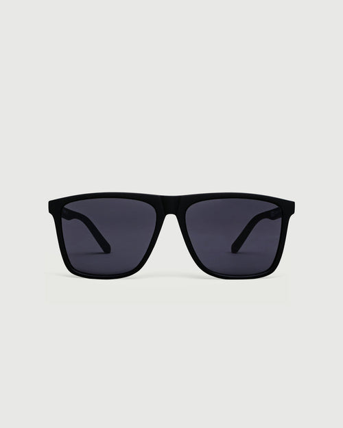 Ink::Griffin Sunglasses square black recycled polyester front