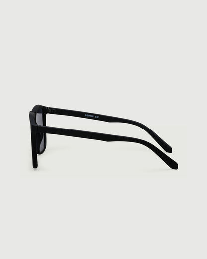 Ink::Griffin Sunglasses square black recycled polyester side