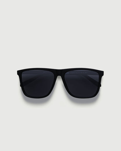 Ink::Griffin Sunglasses square black recycled polyester top
