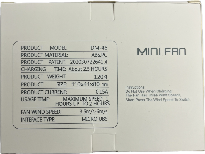Halter Mini Fan DM46