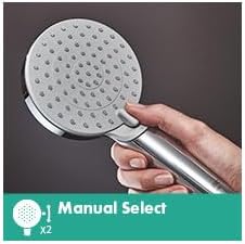 hansgrohe Vernis Blend 4inch HighPressure Handheld Shower Head 2Spray Rain IntenseRain Chrome 1.5 GPM 26090001