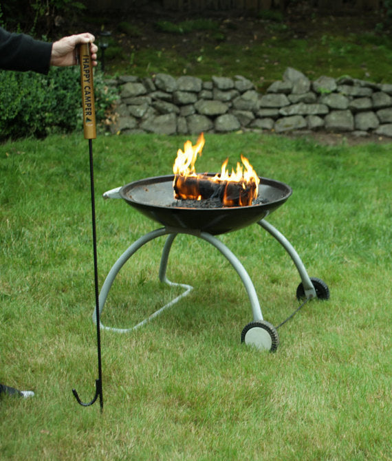 Happy Camper Outdoor Fire Pit Poker