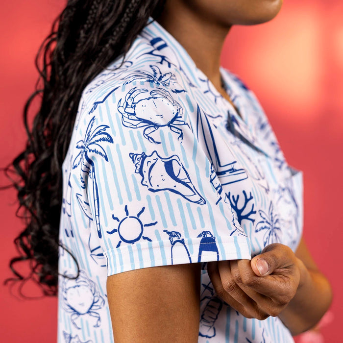 RSVLTS RSVLTS Women's Short Sleeve Shirt Harbor Life – Women's KUNUFLEX Short Sleeve Shirt Harbor Life – Women's KUNUFLEX Short Sleeve Shirt