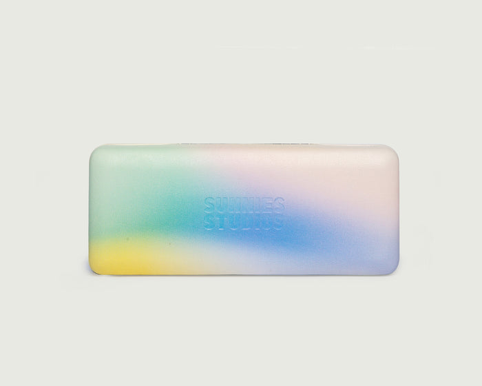 Cloud Gradient::Hard Case Eyewear case multicolored leather front