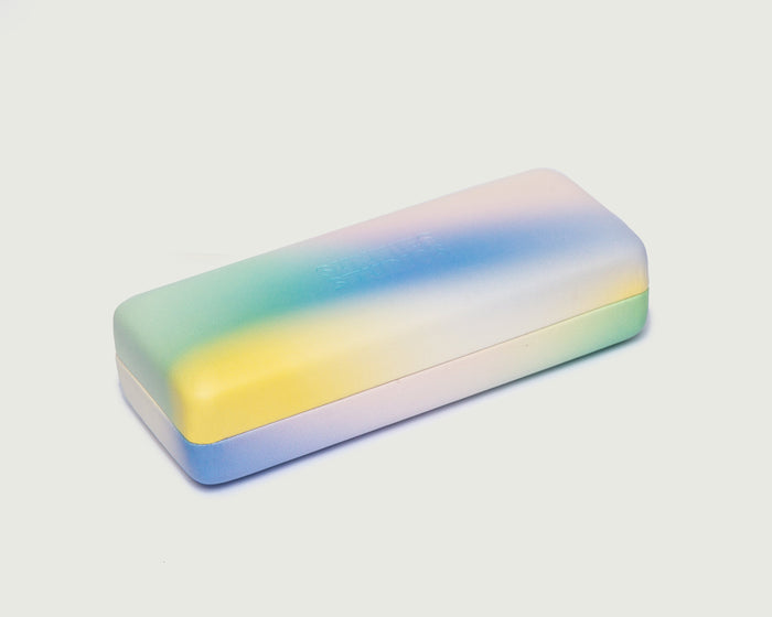 Cloud Gradient::Hard Case Eyewear case multicolored leather diagonal