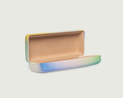 Cloud Gradient::Hard Case Eyewear case multicolored leather open