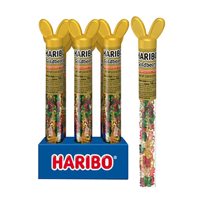 Haribo Goldbear Easter Gummy Candy Tubes - 12 Count