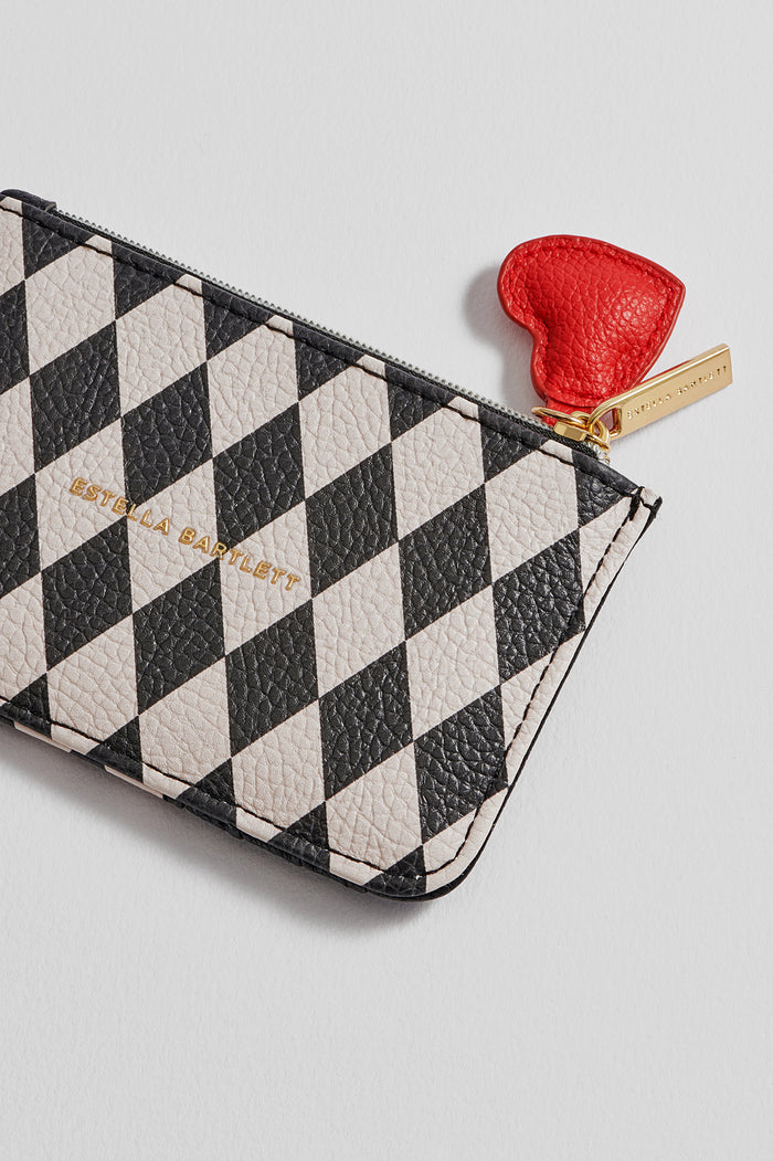 Harlequin Print Card Purse