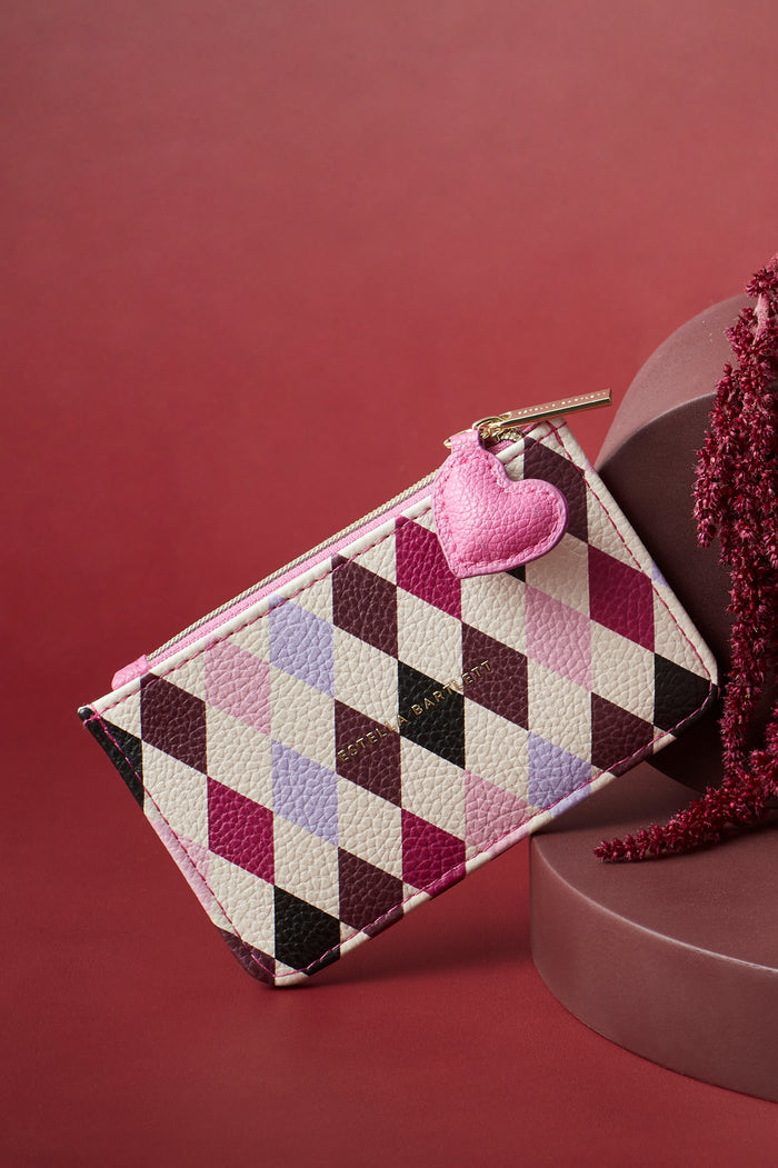 Harlequin Print Card Purse