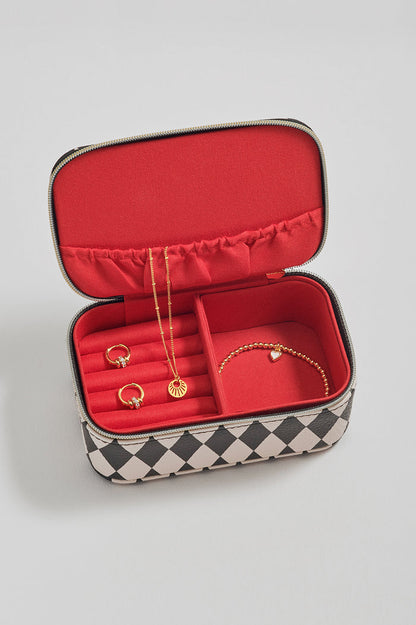 Harlequin Print Mini Jewellery Box