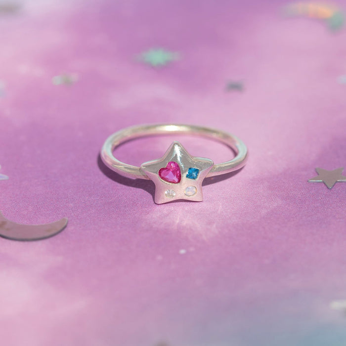 Heart of a Star Sterling Silver Ring