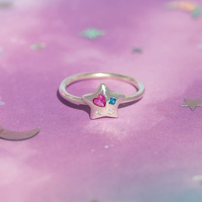 Heart of a Star Sterling Silver Ring