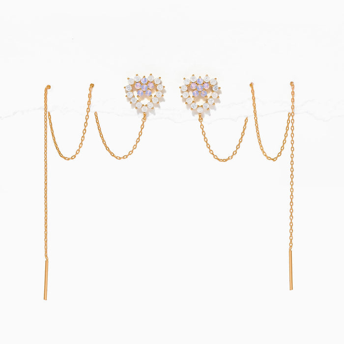 Heartstring Threader Earrings