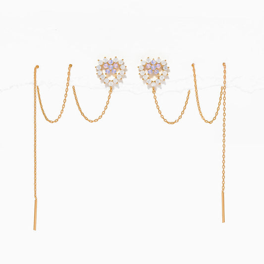 Heartstring Threader Earrings