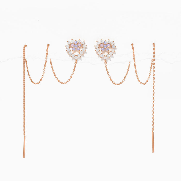 Heartstring Threader Earrings