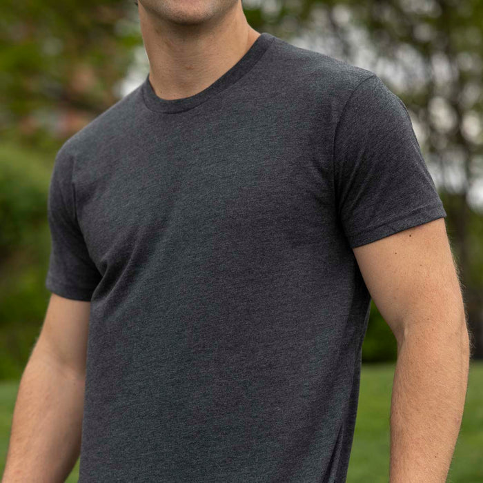RSVLTS RSVLTS Crewneck T-shirt Heather Black – Crewneck Tee