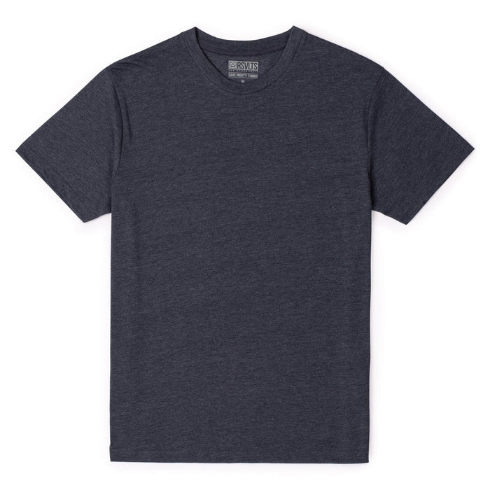 RSVLTS RSVLTS Crewneck T-shirt Heather Navy – Crewneck Tee