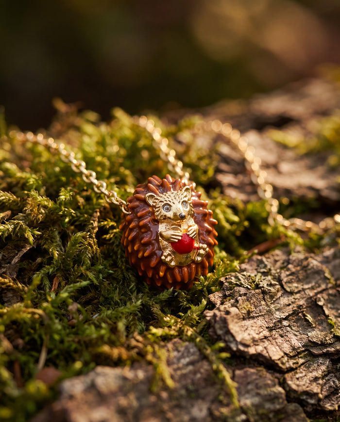 Hedgehog Slider Necklace