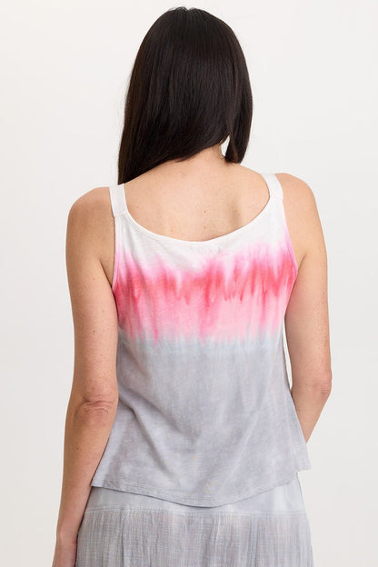 Wearables Hedley Gauze/Jersey Box Pleat Tank