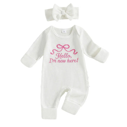 HELLO, I'M NEW HERE Bow Jumpsuit