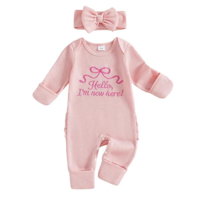 HELLO, I'M NEW HERE Bow Jumpsuit