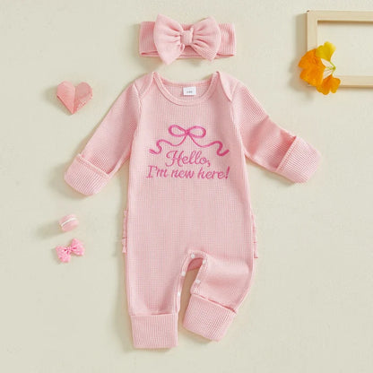 HELLO, I'M NEW HERE Bow Jumpsuit