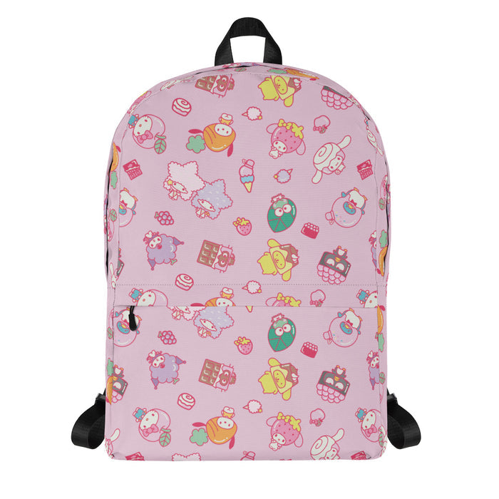 Hello Kitty and Friends Eats & Treats All-over Print Backpack Backpacks Printful Default Title