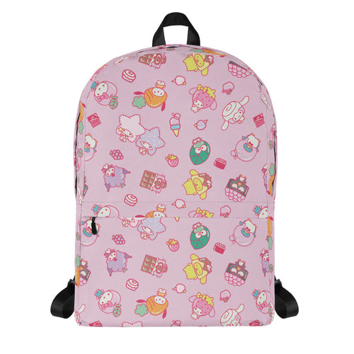 Hello Kitty and Friends Eats & Treats All-over Print Backpack Backpacks Printful Default Title