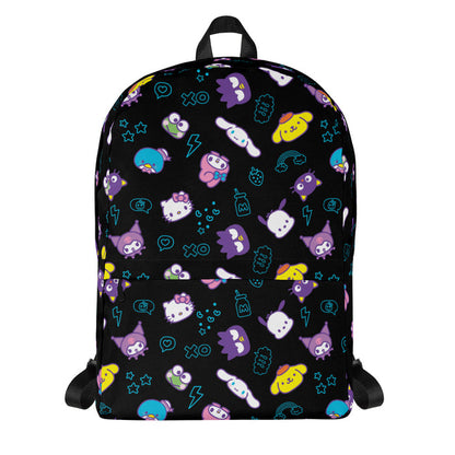 Hello Kitty and Friends Electric Doodle All-over Print Backpack Backpacks Printful Default Title
