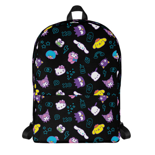 Hello Kitty and Friends Electric Doodle All-over Print Backpack Backpacks Printful Default Title