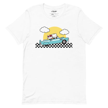 Hello Kitty & Dear Daniel Sunset Drive Tee Apparel Printful White S