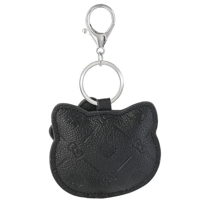 Hello Kitty Debossed Keychain (Black) Accessory Jacmel Jewelry