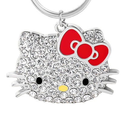 Hello Kitty Face Pave 3D Bling Keychain (Red) Accessory Jacmel Jewelry