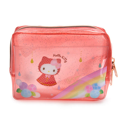 Hello Kitty Glitter Zipper Pouch (Rainy Days Series) Bags Global Original