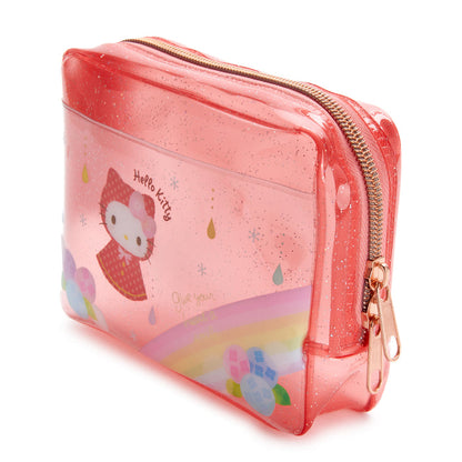 Hello Kitty Glitter Zipper Pouch (Rainy Days Series) Bags Global Original