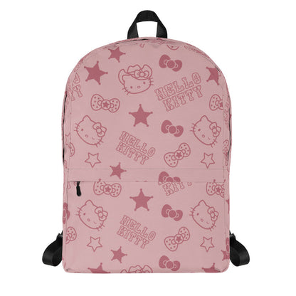 Hello Kitty Pink Western All-over Print Backpack Backpacks Printful Default Title