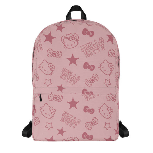 Hello Kitty Pink Western All-over Print Backpack Backpacks Printful Default Title
