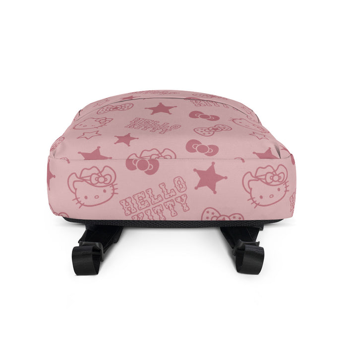Hello Kitty Pink Western All-over Print Backpack Backpacks Printful