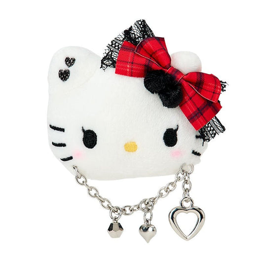 Hello Kitty Plush Hair Clip (Rock ’n’ Check Series) Accessory Japan Original