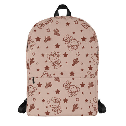 Hello Kitty Tan Western All-over Print Backpack Backpacks Printful Default Title