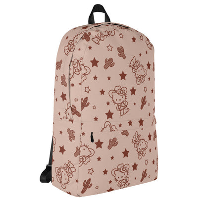 Hello Kitty Tan Western All-over Print Backpack Backpacks Printful