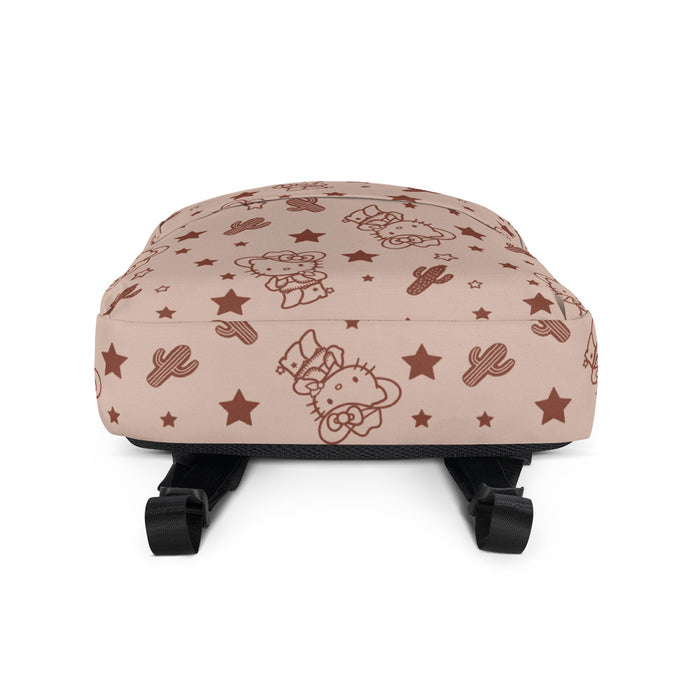Hello Kitty Tan Western All-over Print Backpack Backpacks Printful