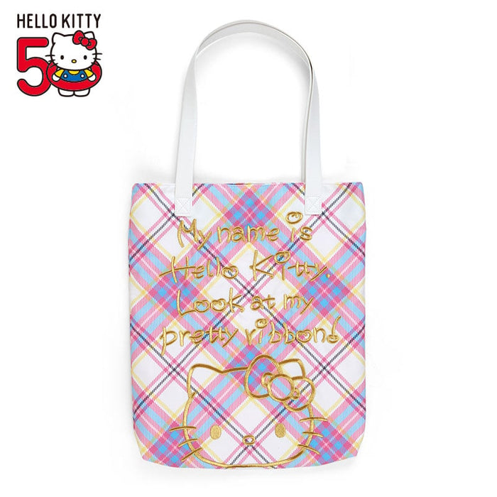Hello Kitty Tote Bag (Hello Kitty Dress Tartan Series) Bags Japan Original