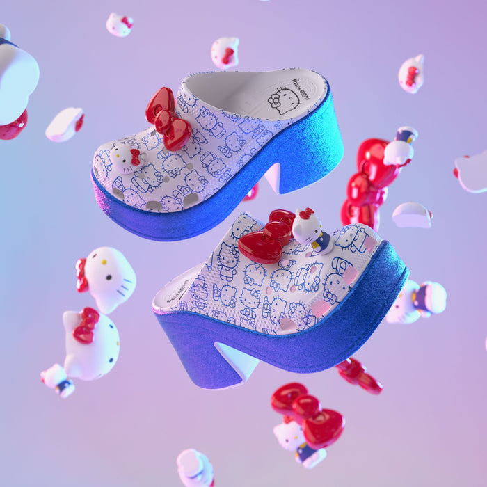 Hello Kitty x Crocs Adult Siren Heeled Clog Shoes Crocs