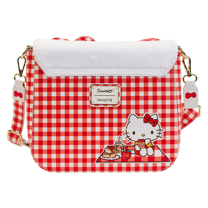 Hello Kitty x Loungefly Gingham Crossbody Bag Bags Loungefly