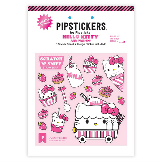 Hello Kitty x Pipsticks Milk Cart Scratch 'n Sniff (2ct) Stationery Pipsticks Inc