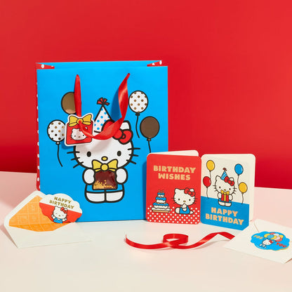 Hello Kitty x Studio Oh! Retro Red Balloons Gift Bag (Large) Large Gift Bags Studio Oh!
