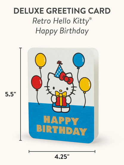 Hello Kitty x Studio Oh! Retro Red Happy Birthday Deluxe Greeting Card Stationery Studio Oh!
