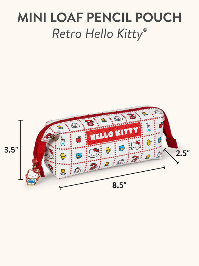 Hello Kitty x Studio Oh! Retro Red Mini Loaf Pencil Pouch Stationery Studio Oh!